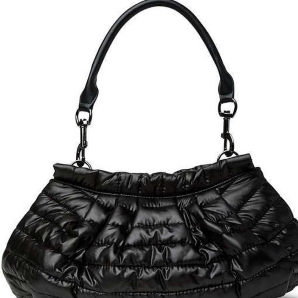 NWT THINK ROYLN Black Quilted Convertible Shoulder Bag